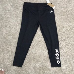 Adidas Thighs Black Yoga Pants